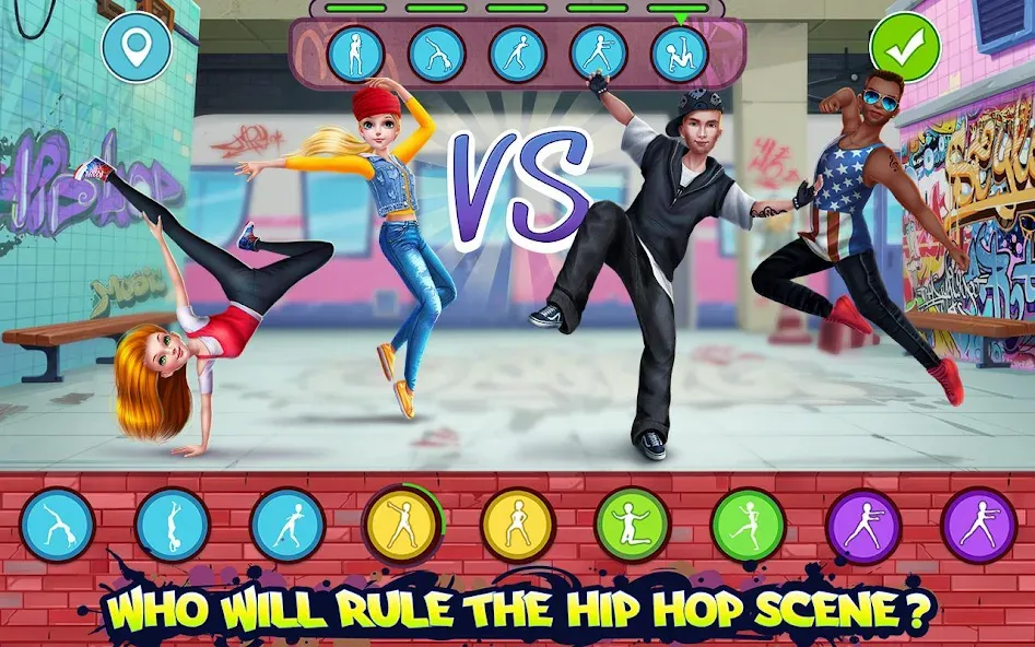 Hip Hop Battle - Girls vs Boys  [МОД Unlimited Money] Screenshot 1