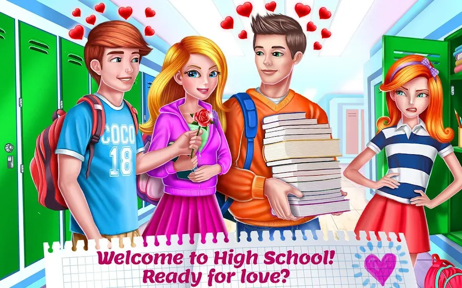 High School Crush - Love Story  [МОД Mega Pack] Screenshot 1