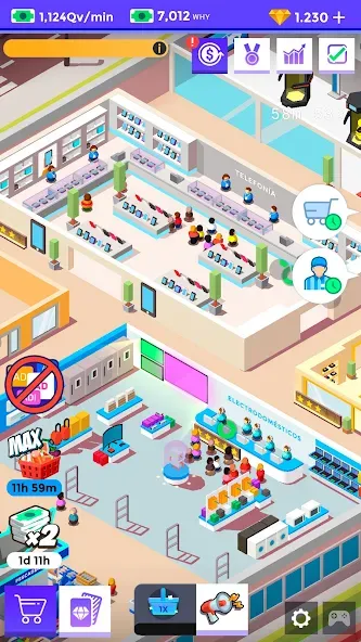 Idle Supermarket Tycoon－Shop (Айдл Супермаркет Тайкун)  [МОД Много монет] Screenshot 5