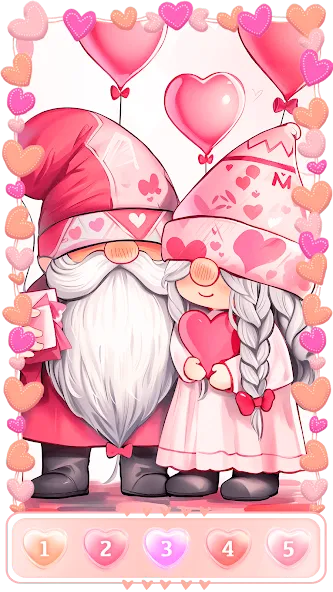 Love, Heart Coloring Book  [МОД Много денег] Screenshot 1