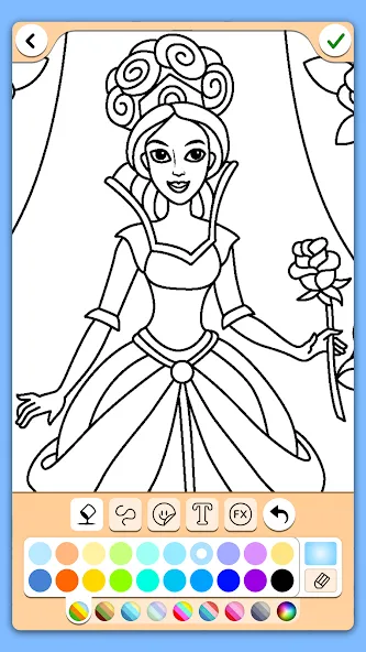 Coloring for girls and women  [МОД Бесконечные монеты] Screenshot 4