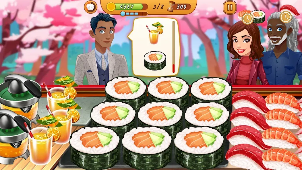 Cooking Team: Restaurant Games  [МОД Бесконечные деньги] Screenshot 3