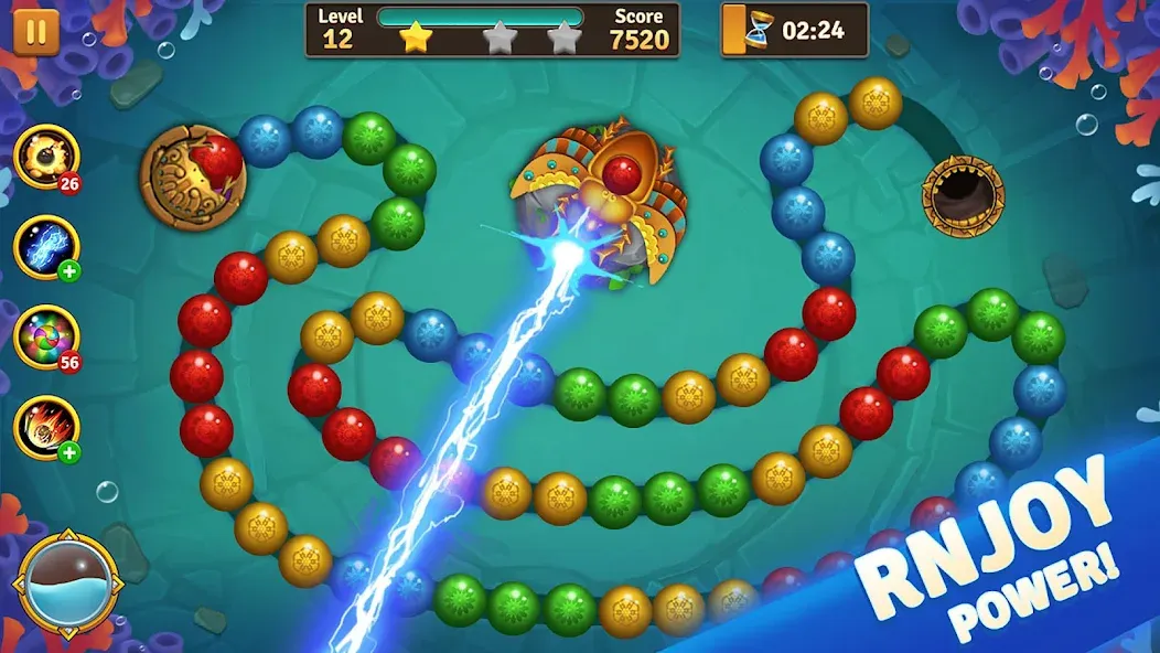 Jungle Marble Blast  [МОД Бесконечные деньги] Screenshot 4