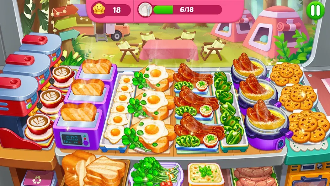 Crazy Cooking Diner: Chef Game (Крейзи кукинг дайнер)  [МОД Unlocked] Screenshot 3