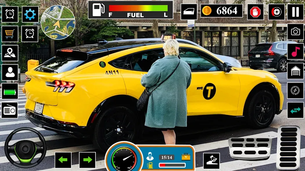 US Taxi Game 2023-Taxi Driver  [МОД Много денег] Screenshot 4