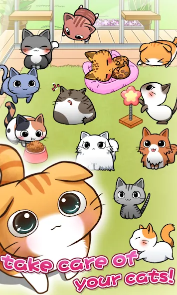 Cat Room - Cute Cat Games (Кэт Рум)  [МОД Unlocked] Screenshot 2