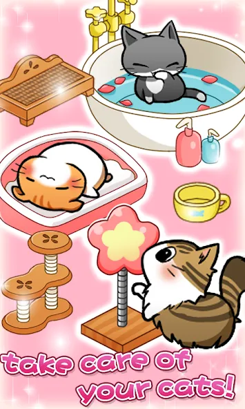 Cat Room - Cute Cat Games (Кэт Рум)  [МОД Unlocked] Screenshot 3