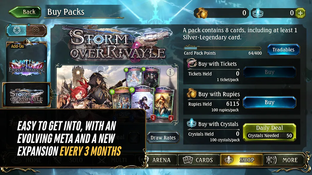 Shadowverse CCG (Шадовверс ККГ)  [МОД Бесконечные деньги] Screenshot 4