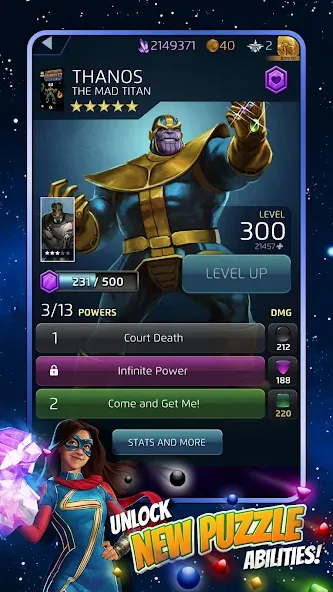 MARVEL Puzzle Quest: Hero RPG (Марвел Пазл Квест)  [МОД Menu] Screenshot 3