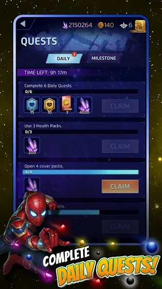 MARVEL Puzzle Quest: Hero RPG (Марвел Пазл Квест)  [МОД Menu] Screenshot 5