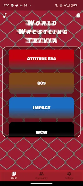 World Wrestling Trivia (Уорлд Рестлинг Тривия)  [МОД Menu] Screenshot 2