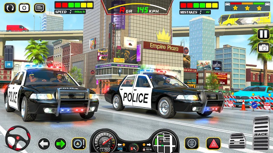 Police Car Chase Car Games  [МОД Много монет] Screenshot 3