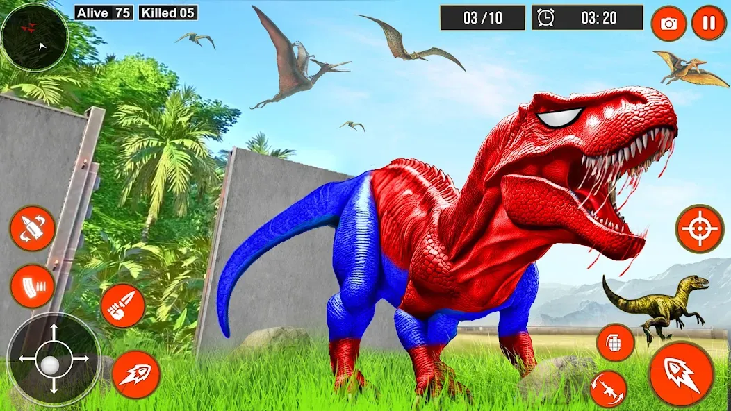 Real Dino Hunter 3D Gun Games (Уайлд Динозавр Хантер Ган Геймс)  [МОД Mega Pack] Screenshot 3