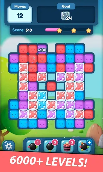 Match Blast Puzzle 3  [МОД Много монет] Screenshot 2