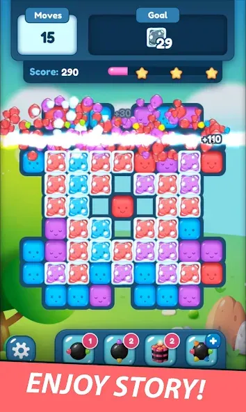 Match Blast Puzzle 3  [МОД Много монет] Screenshot 4