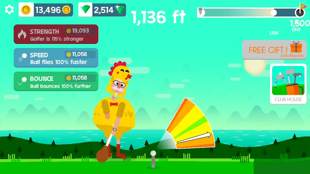 Golf Orbit: Oneshot Golf Games  [МОД Бесконечные деньги] Screenshot 4