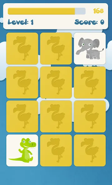 Animals memory game for kids  [МОД Все открыто] Screenshot 3