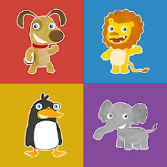 Скачать взлом Animals memory game for kids [МОД Все открыто] на Андроид