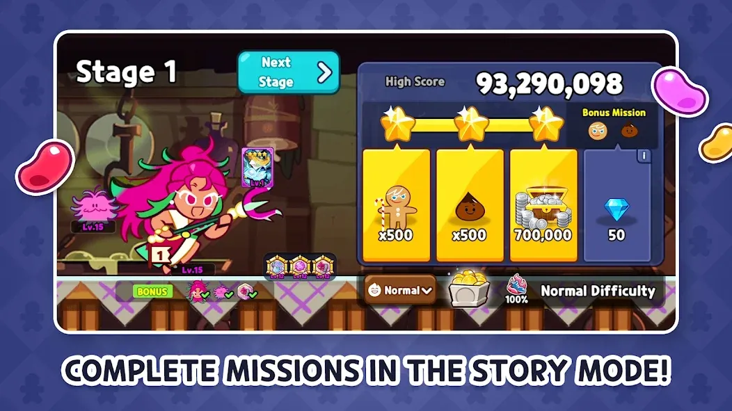 CookieRun: OvenBreak (Куки Ран)  [МОД Много денег] Screenshot 3