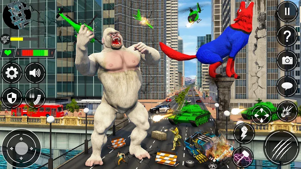 Giant Gorilla Bigfoot Monster (Энгри Горилла)  [МОД Много денег] Screenshot 4