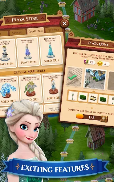 Disney Frozen Free Fall Games  [МОД Mega Pack] Screenshot 2