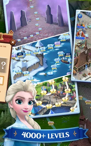 Disney Frozen Free Fall Games  [МОД Mega Pack] Screenshot 3