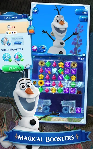 Disney Frozen Free Fall Games  [МОД Mega Pack] Screenshot 5