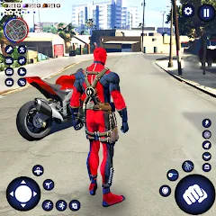 Скачать взлом Miami Rope Hero Spider Game 2 [МОД Много денег] на Андроид