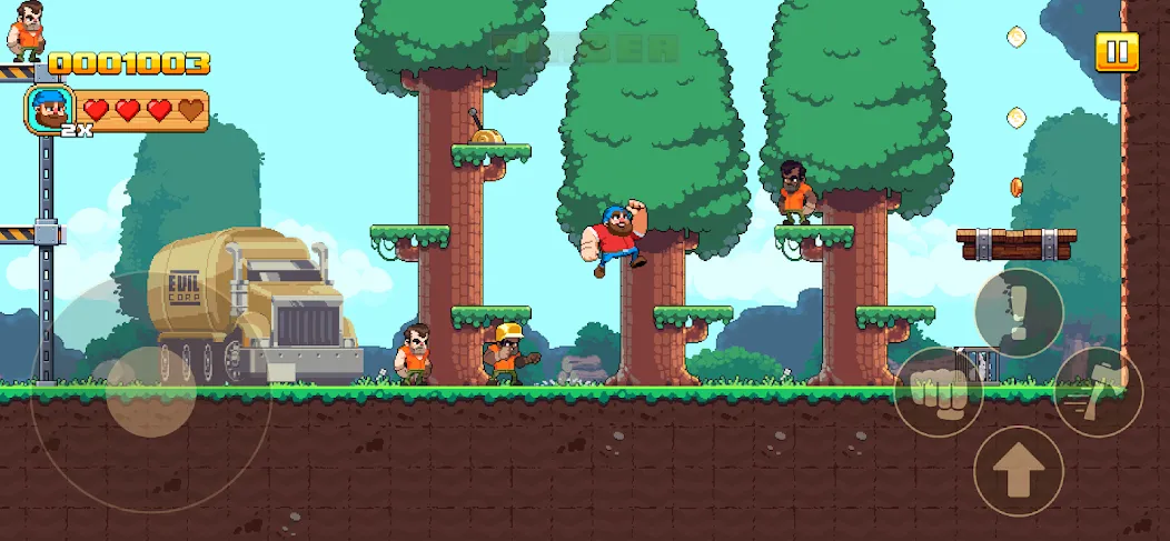 Timberman The Big Adventure (Тимбермен Большое Приключение)  [МОД Все открыто] Screenshot 2