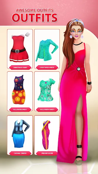 Girls Dress Up: Makeup Games  [МОД Бесконечные монеты] Screenshot 4