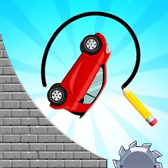 Скачать взлом Draw 2 Bridge: Draw Save Car (Дроу 2 Бридж) [МОД Mega Pack] на Андроид