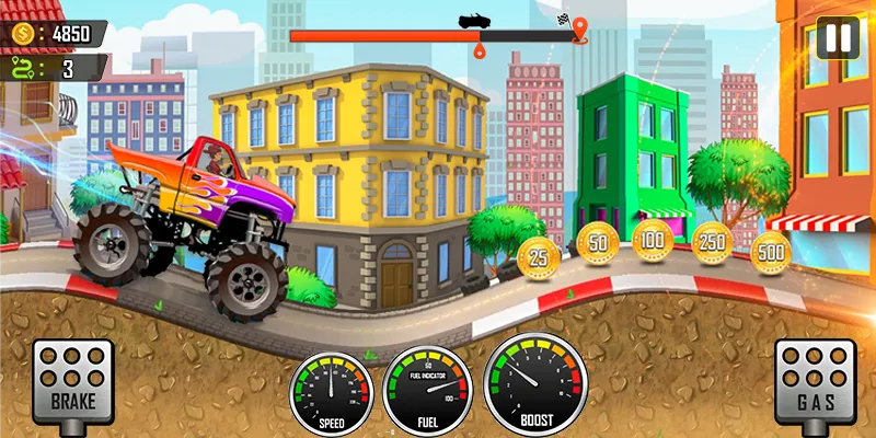 Racing the Hill  [МОД Много денег] Screenshot 1