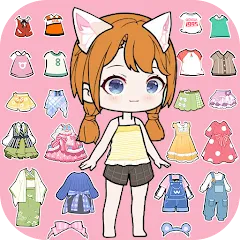 Скачать взлом YOYO Doll Anime Dress Up Game (ЙОЙО) [МОД Много денег] на Андроид