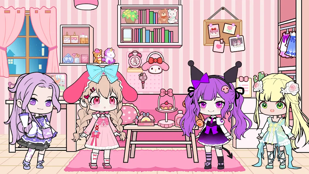 YOYO Doll School life Dress up (ЙОЙО Лайф ворлд)  [МОД Unlocked] Screenshot 2