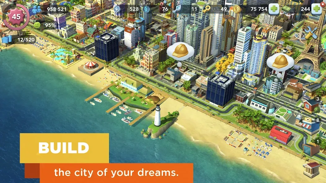 SimCity BuildIt (СимСити БилдИт)  [МОД Бесконечные деньги] Screenshot 3