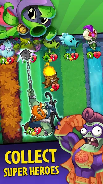 Plants vs. Zombies™ Heroes  [МОД Unlocked] Screenshot 1