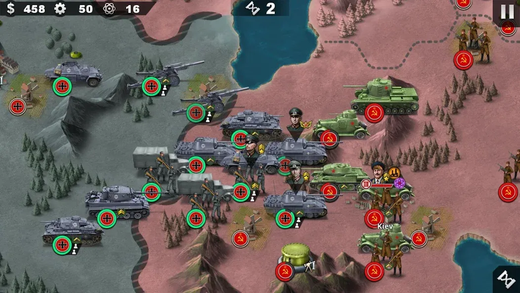 World Conqueror 4-WW2 Strategy (Ворлд Конкерор 4)  [МОД Mega Pack] Screenshot 1