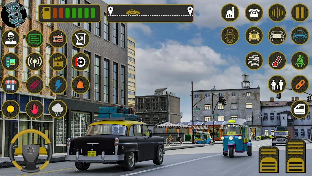 Indian Taxi Simulator car Game (Индийский такси симулятор автомобиля Игра)  [МОД Много монет] Screenshot 5