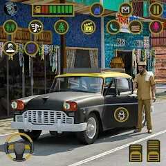 Скачать взлом Indian Taxi Simulator car Game (Индийский такси симулятор автомобиля Игра)  [МОД Много монет] на Андроид