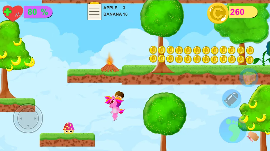 Dora Riding Pony Escape Jungle (Дора на Пони Едет из Джунглей)  [МОД Бесконечные монеты] Screenshot 2