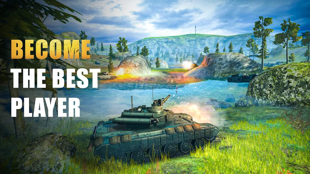 Tank Force: Tank games blitz  [МОД Меню] Screenshot 2