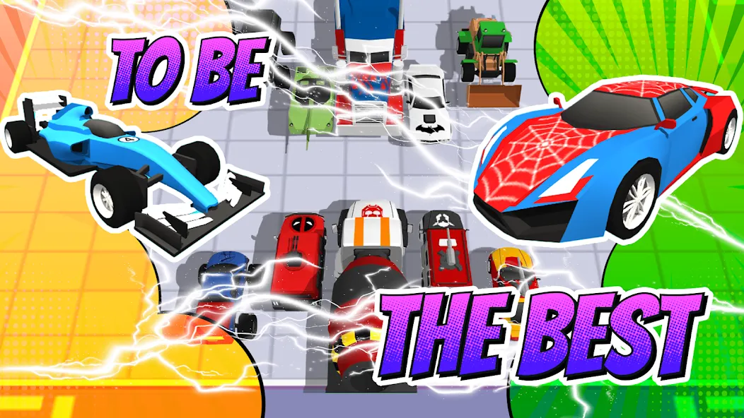 Superhero Car Merge Battle  [МОД Menu] Screenshot 1