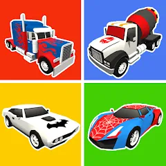 Скачать взлом Superhero Car Merge Battle [МОД Menu] на Андроид