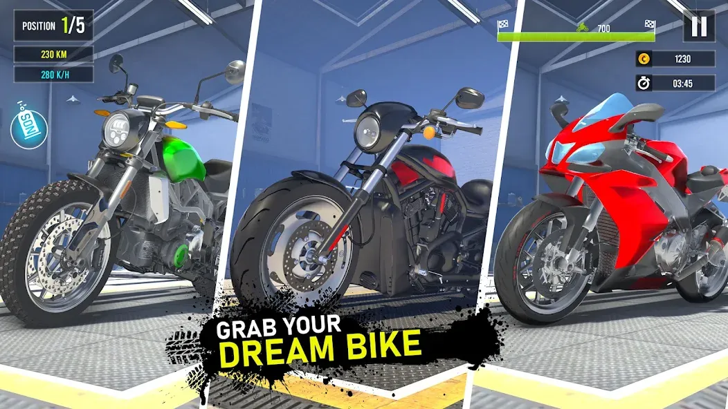 Moto Traffic Bike Race Game 3d (Мото Трафик Байк Рейс Гейм 3д)  [МОД Unlocked] Screenshot 2