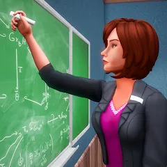 Скачать взлом High School Teacher Simulator [МОД Меню] на Андроид