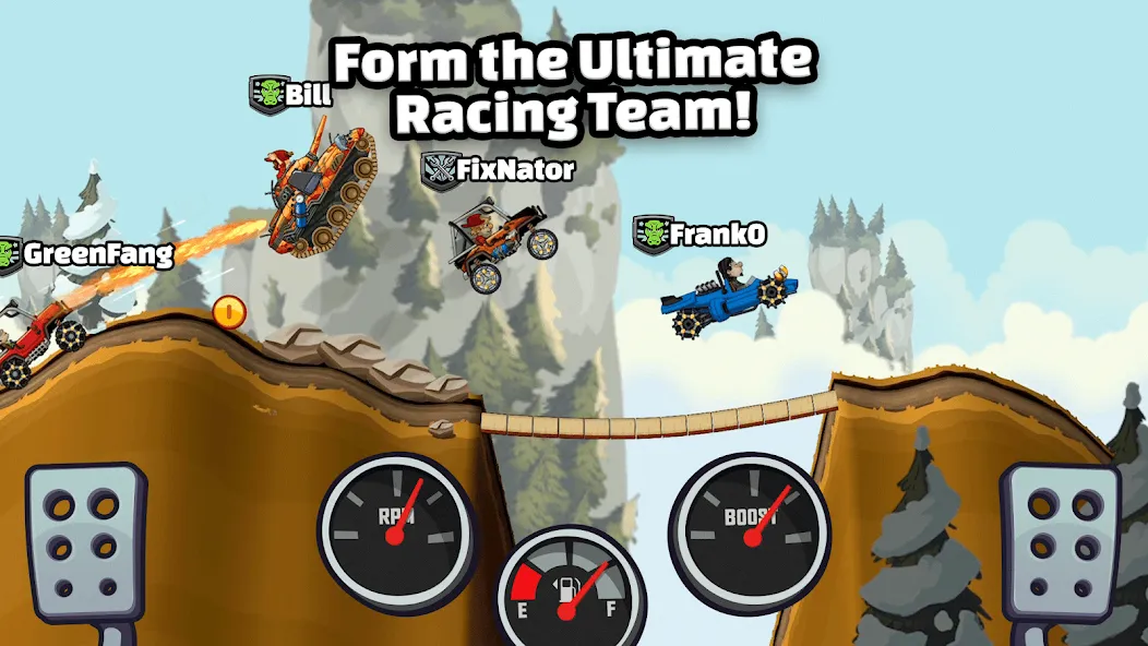 Hill Climb Racing 2 (Хилл Клаим Рейсинг 2)  [МОД Бесконечные деньги] Screenshot 5