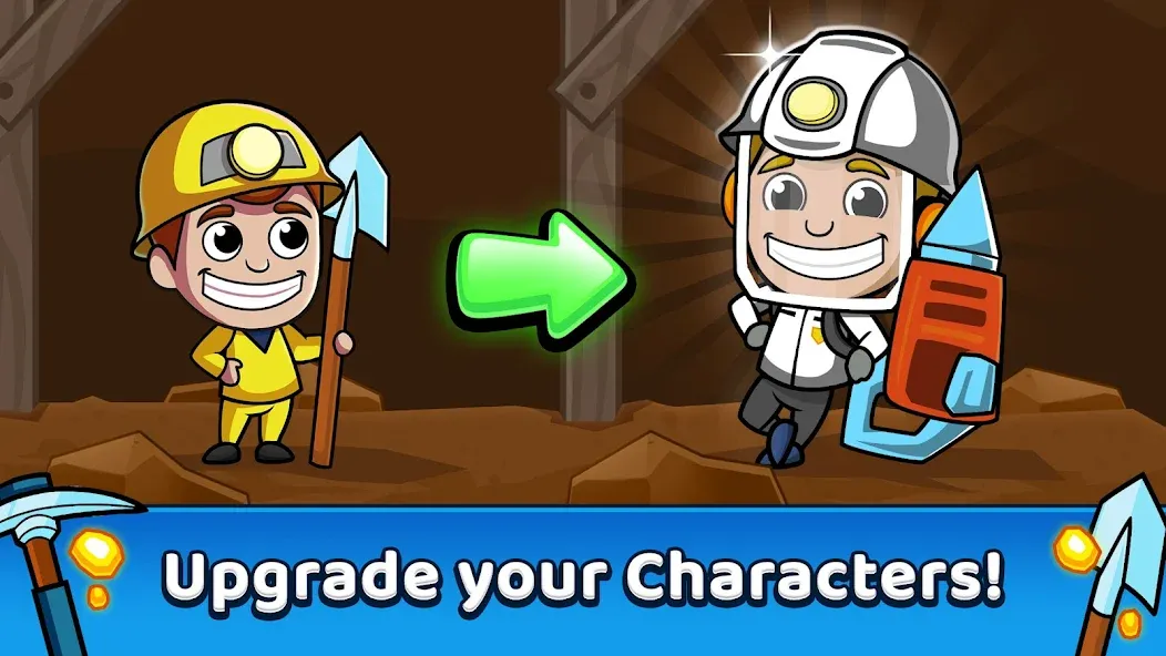 Idle Miner Tycoon: Gold Games  [МОД Бесконечные монеты] Screenshot 2