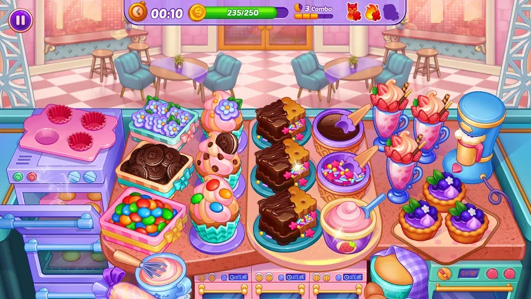 Cooking Crush - Cooking Game (Кукинг Краш)  [МОД Все открыто] Screenshot 3