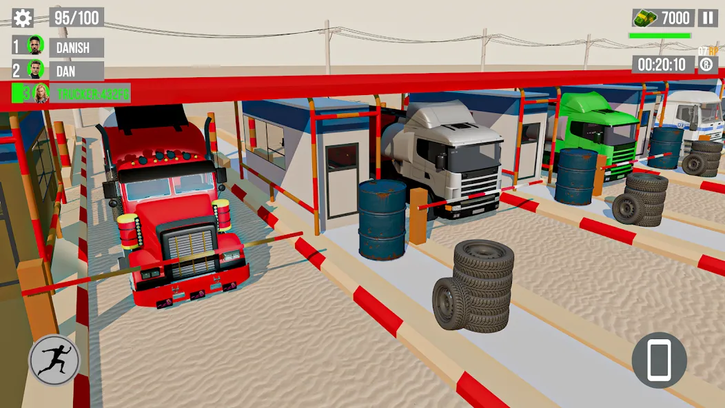 Euro Truck Gas Station Games  [МОД Бесконечные монеты] Screenshot 4