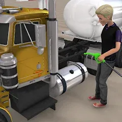 Скачать взлом Euro Truck Gas Station Games [МОД Бесконечные монеты] на Андроид